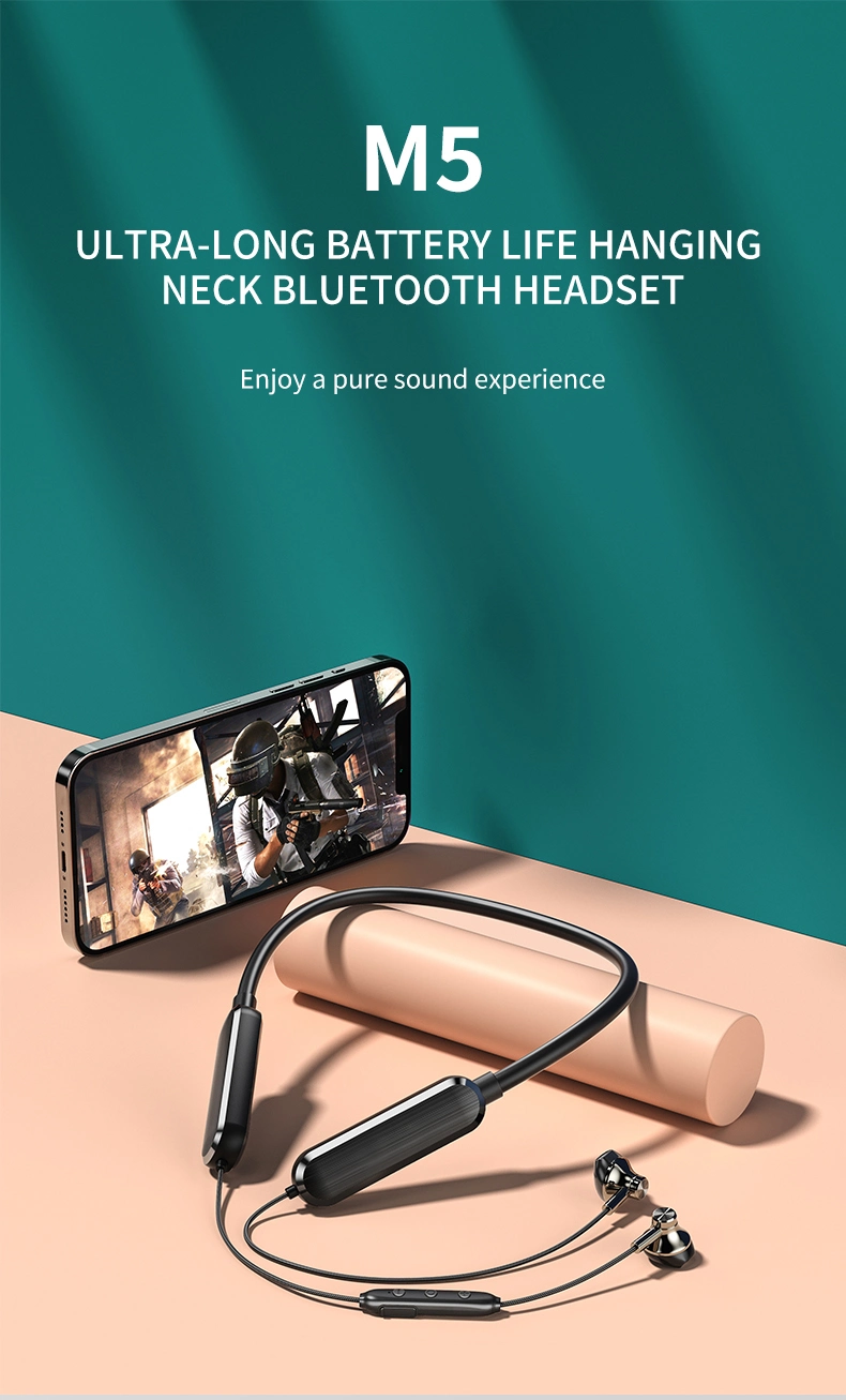 Headset Earphone Neck Ipx4 Waterproof Sports Headphones Neckband