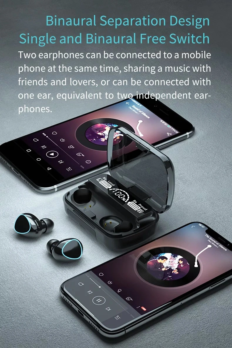 2022 New Arrival M10 Tws Wireless Earphones Bt 5.1 A6s M18 M16 M19 G11 PRO 6 Earbuds with Charging Box Headphones Audifonos M10