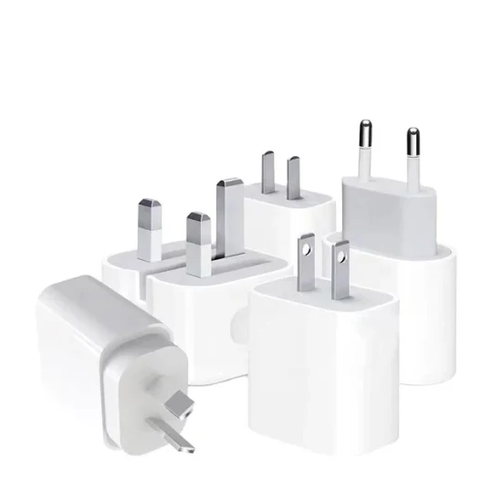 pour Apple 20W Adaptateur Chargeur Rapide Pd 3.0 EU/US/UK Plug Adaptateur Secteur USB C Chargeurs Muraux pour iPhone 14 PRO Max 13 12 11 X Phone Block