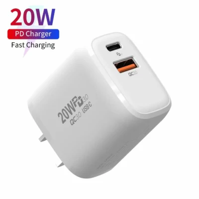 Pd 20W chargeur de câble d'origine pour iPhone 12 téléphone portable nous prise ue 20W USB-C adaptateur de chargeur mural de charge rapide