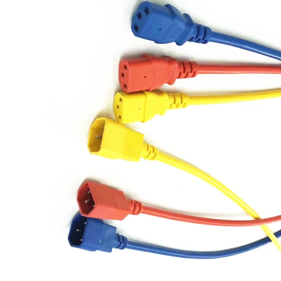Répartiteur VDE Type Y C20 à 2 X C13 Câble d'alimentation répartiteur Y IEC C20 à 2 * C19 Câble d'alimentation CA 1,8 m, H05VV-F 3G 2,5 mm ou personnalisé