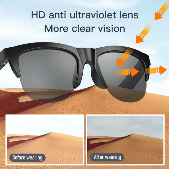 Smart Wireless Bluetooth Glasses Headset Car Sports Anti-Blue Smart Glasses