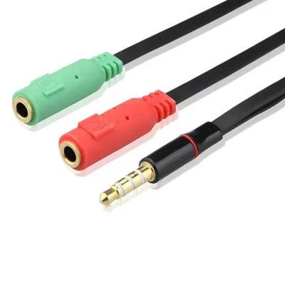 Câble audio stéréo 3,5 mm mâle vers femelle Y Splitter Cable pour casque
