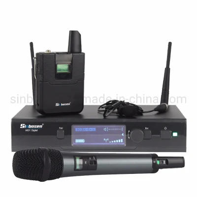 Microphone sans fil numérique Sinbosen UHF Ewd1 626-668 MHz Microphone Lavalier portable