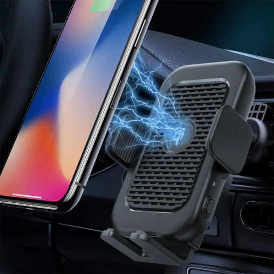 Entrée Kc chargeur de voiture sans fil avec ventilateur de refroidissement Type-C chargeur de téléphone sans fil avec ventilateur de refroidissement pour Samsung Z Flip 3 4 5 fois
